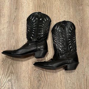 ACME Brand Leather Cowboy Boots Size 7 ½
